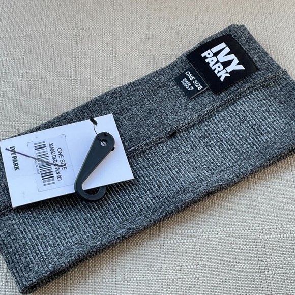 Ivy Parks Beyonce Hair Band Knit Seamless Ribbed Wide Headband Grey One Size - Picture 5 of 8